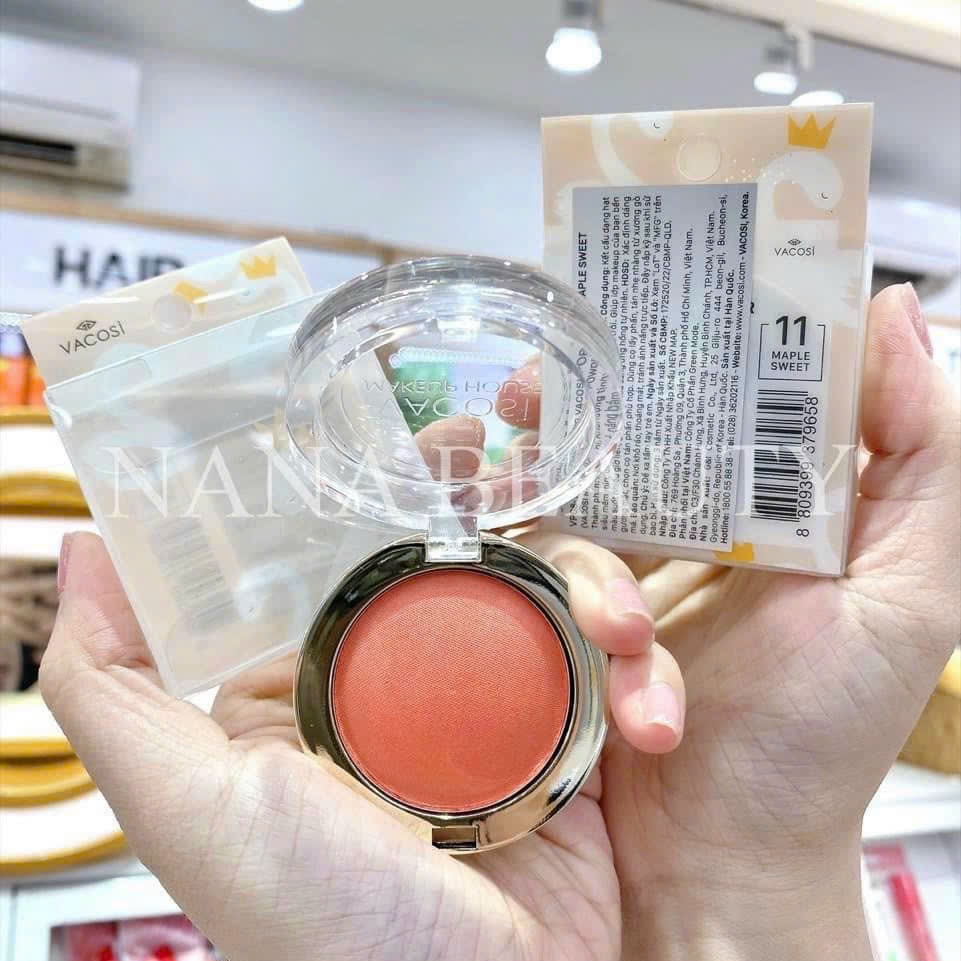 Phấn Má Hồng Vacosi Lolipop Màu 11 Maple Sweet Lolipop Blush Powder VP08 #11 Maple Sweet 5g ( không xuất hóa đơn đỏ )