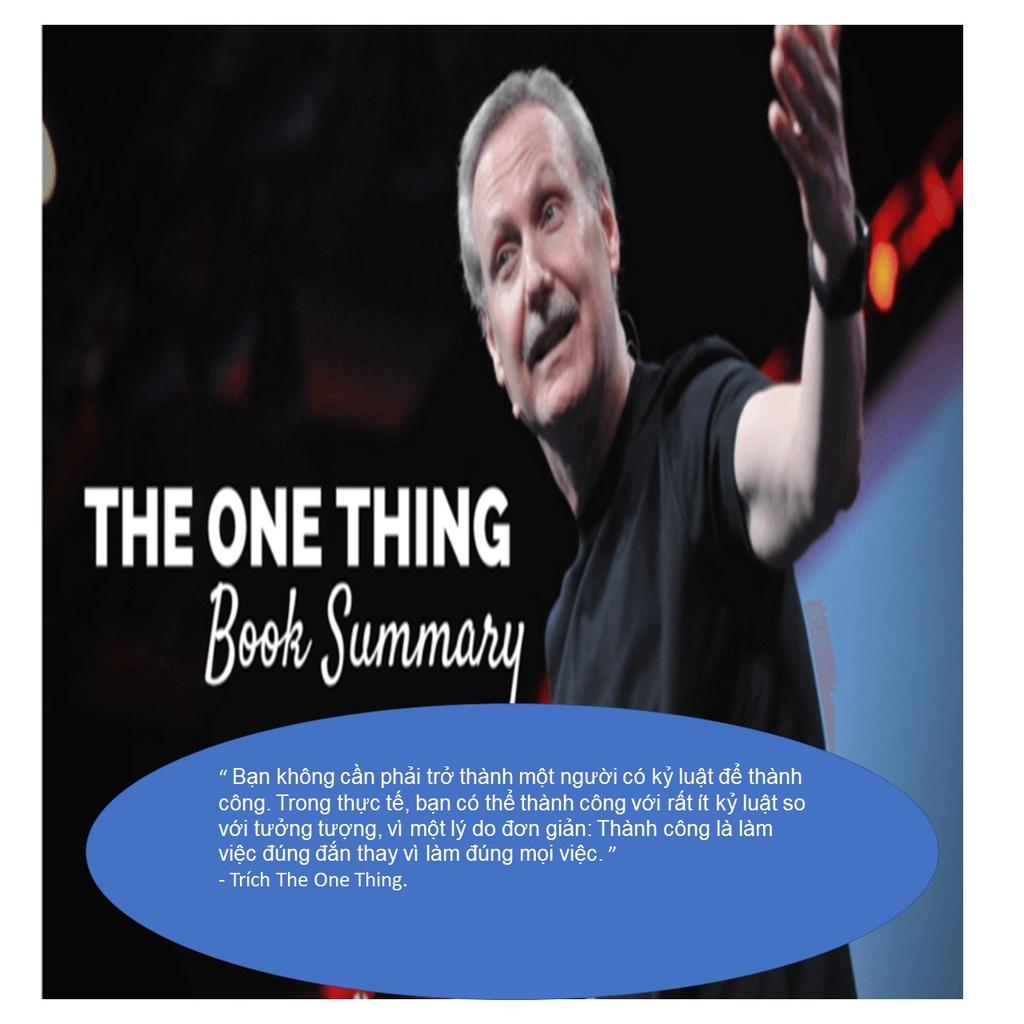 Sách The One Thing - Điều Ý Nghĩa Nhất Trong Từng Khoảnh Khắc Cuộc Đời - Alphabooks - BẢN QUYỀN