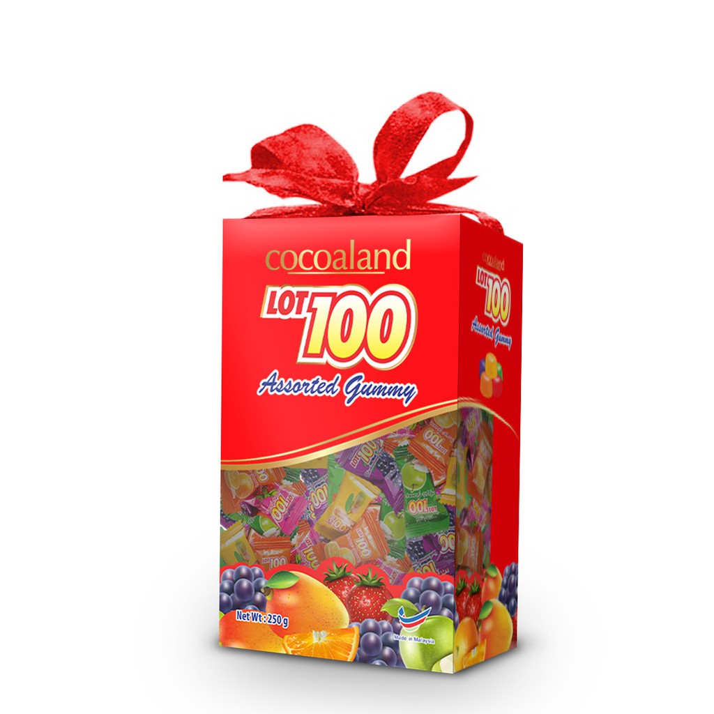 Kẹo Richy Lot 100 - Hộp 250g - vị trái cây
