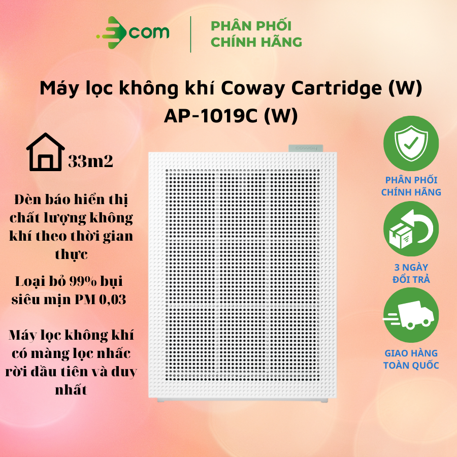 Máy lọc không khí Coway Cartridge AP-1019C - Hàng chính hãng