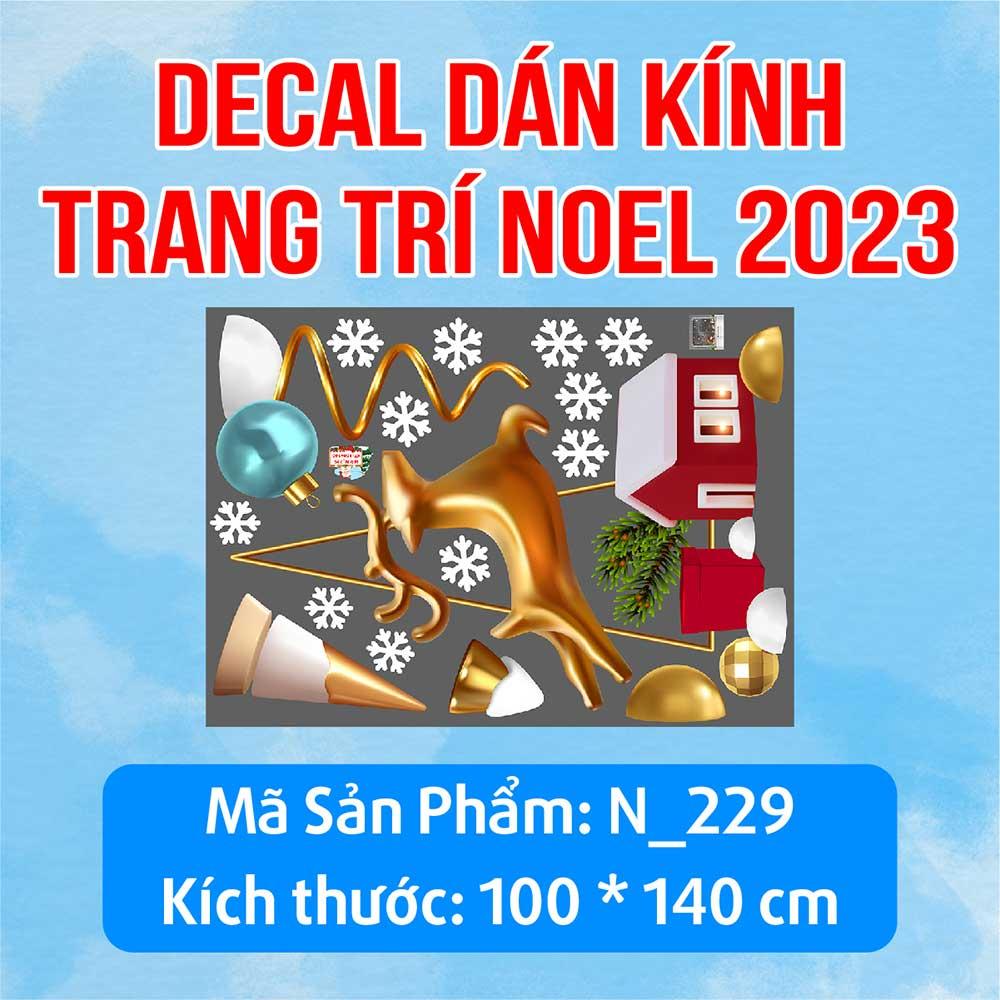 DECAL TRANG TRÍ GIÁNG SINH 2023 COMBO SỐ 21