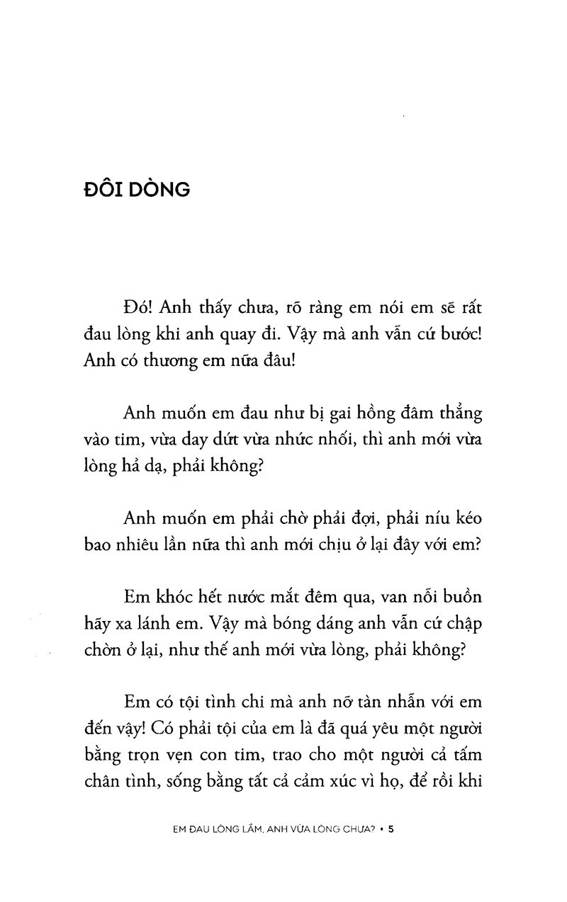 Em Đau Lòng Lắm, Anh Vừa Lòng Chưa? - Tặng Kèm Sổ Tay