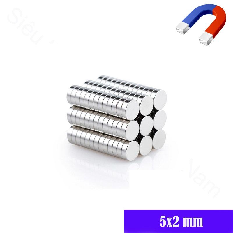 Nam Châm 5x1 5x2 5x3 Tròn đường kính 5mm, set 50 viên mỗi loại