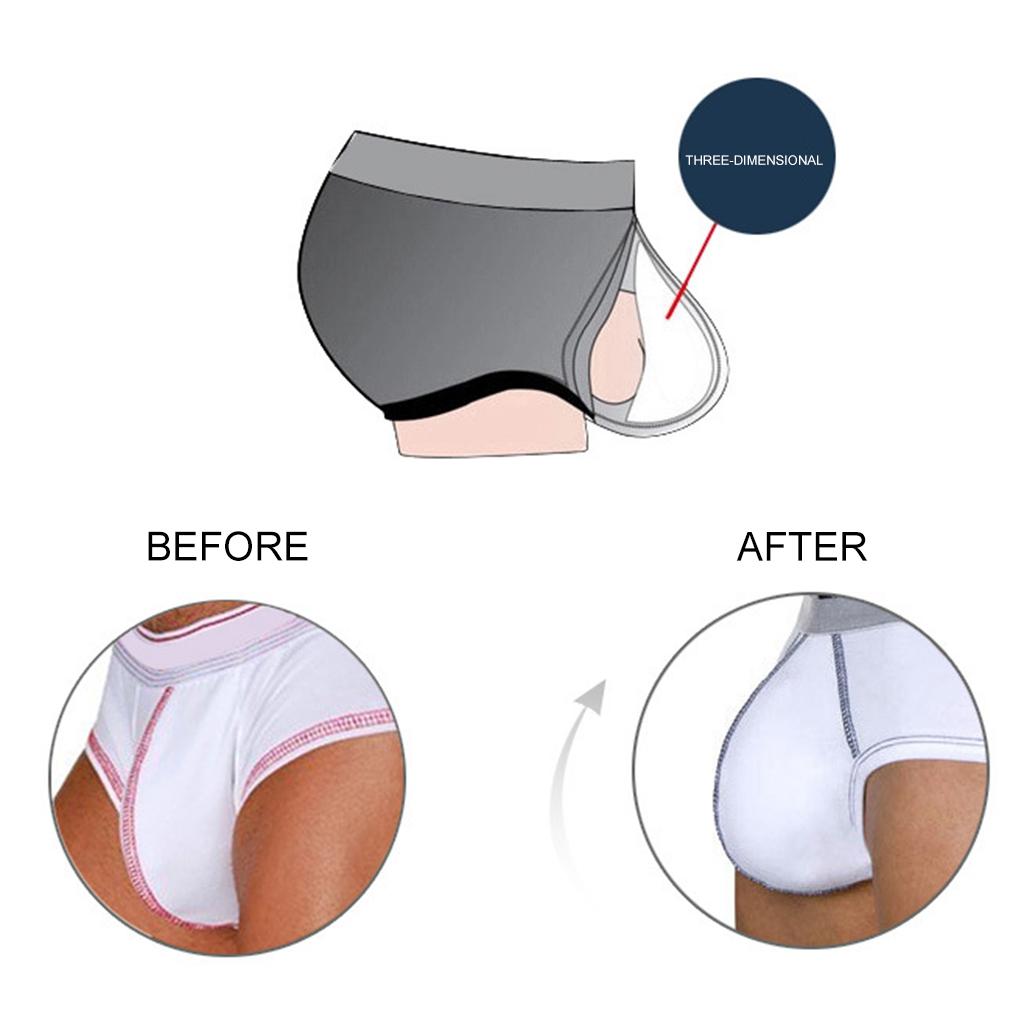 Men Underwear Enhancing Cup Bulge Sponge Pad Cushion Trunks Shorts
