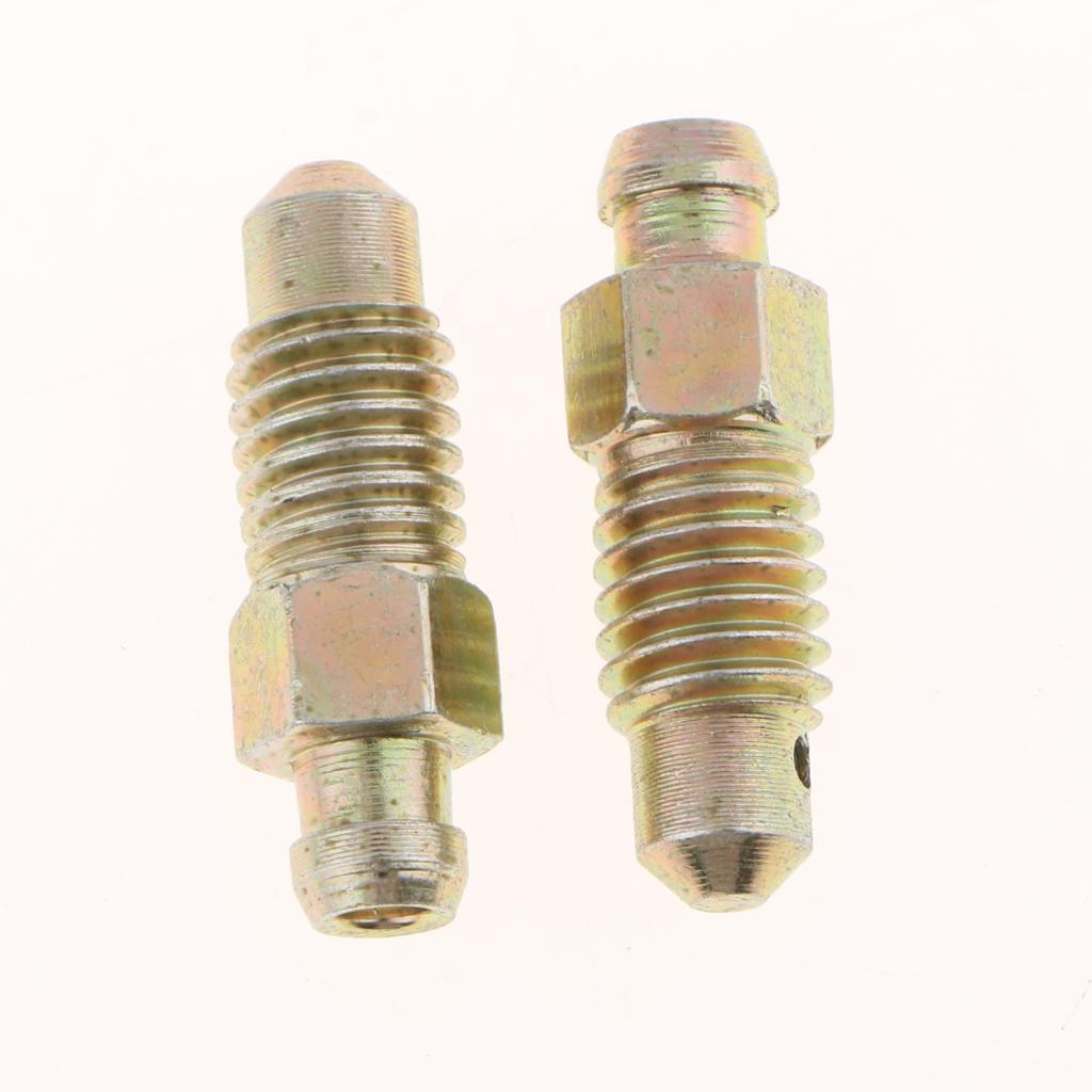 10 Pieces Car Front and Rear 25mm Brake Bleeder Screws M8*1.25mm