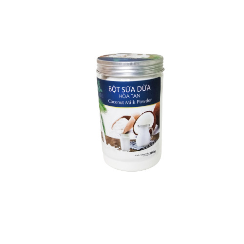 Bột Sữa Dừa  Hòa Tan VIKIN thơm  ngon , dạng hũ  200G dễ bảo quản  và sử dụng.