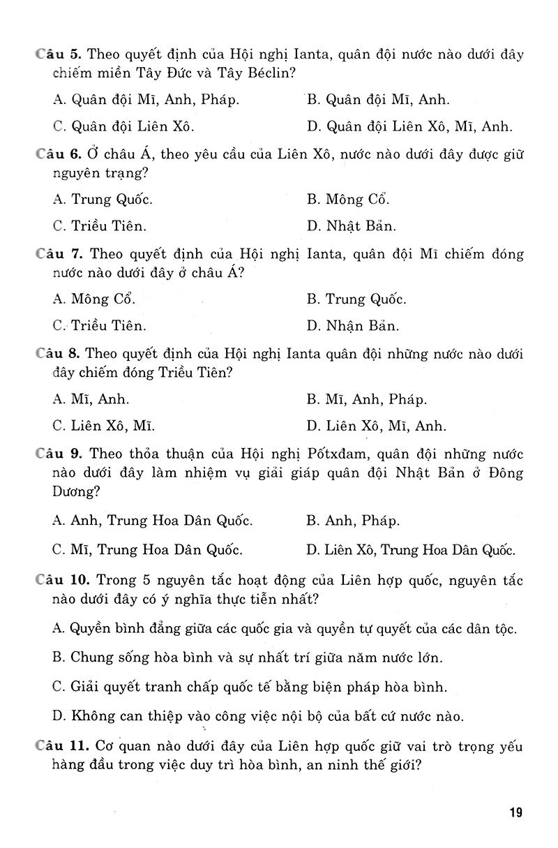 Sách Luyện Thi Trung Học Phổ Thông Quốc Gia 2019 - Khoa Học Xã Hội
