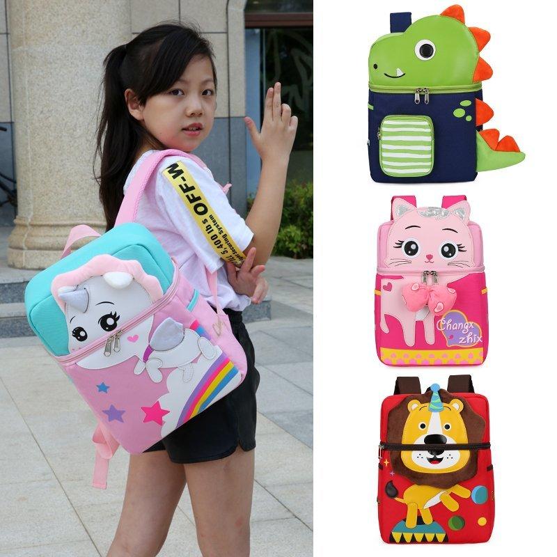 3D Khủng Long Cho Bé Học Túi Cho Bé Trai Bé Gái Trường Lớn Ba Lô Chống Thấm Nước Trẻ Em Mẫu Giáo Chống Thất Lạc Trẻ Em Mèo Cho Bé túi