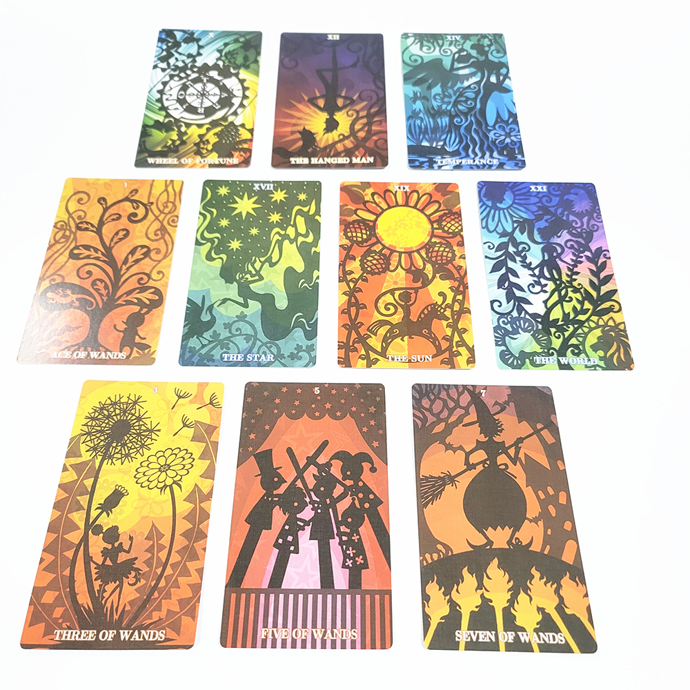 [Size Gốc] Bộ Bài Silhouettes Tarot 78 Lá Bài Đá Thanh Tẩy