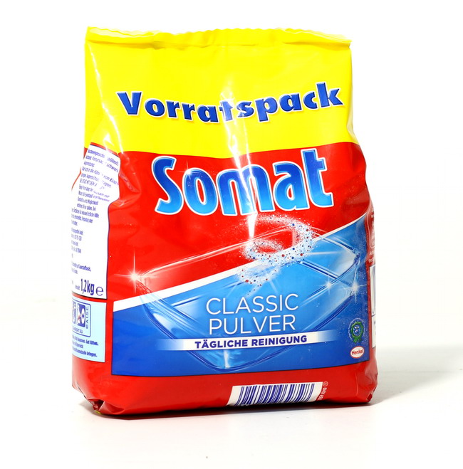 Bộ 2 gói bột rửa ly bát hiệu Somat Classic Pulver - Chính hãng Đức 1.2kg