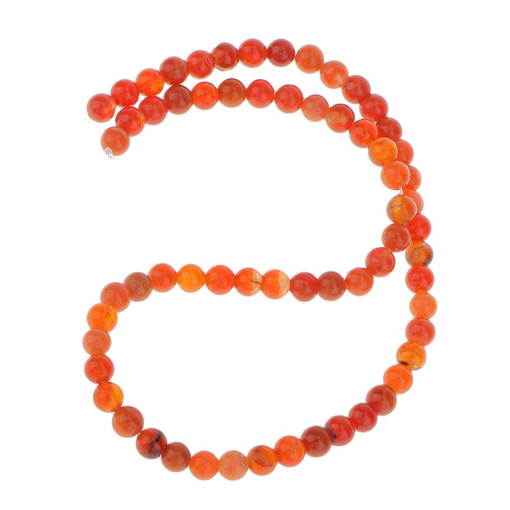 6mm  Fire Agate Round Gemstone Loose Beads 15 Inch
