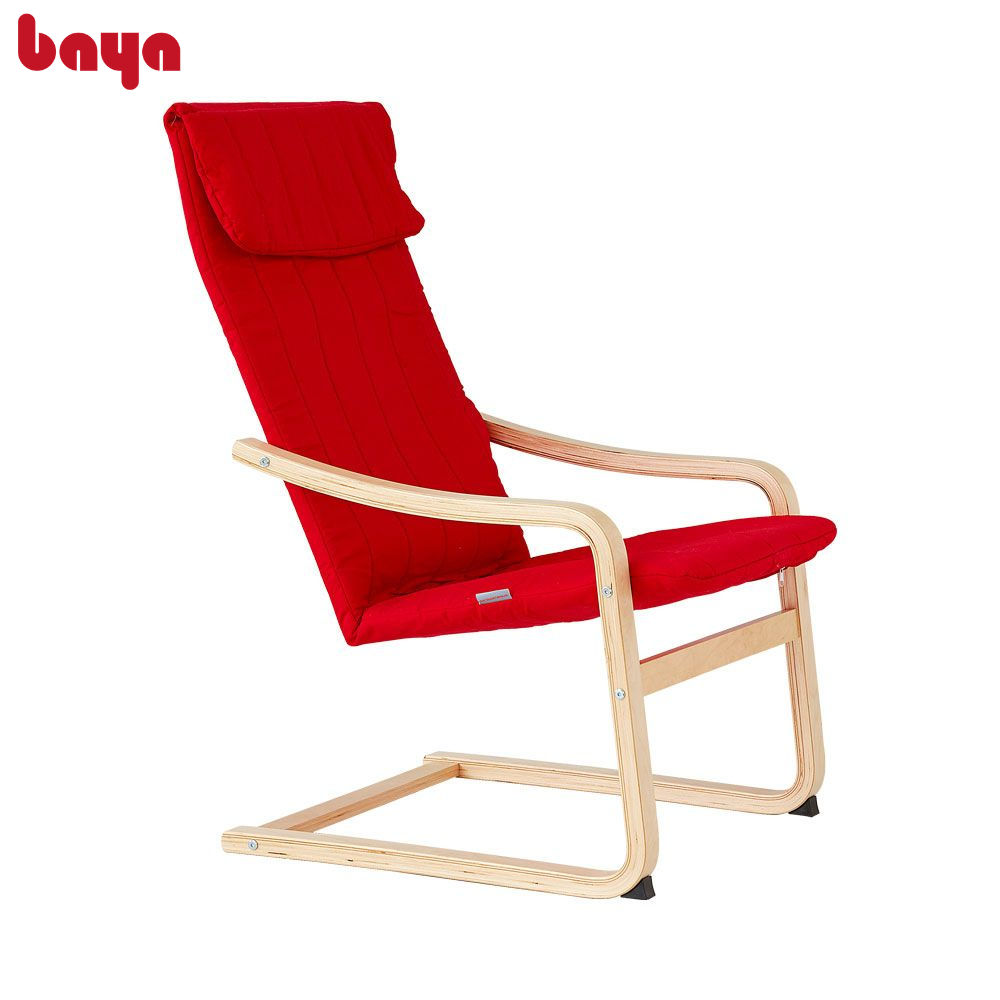 Ghế Bành BAYA VIKING ALVAR Mang Đậm Phong Cách Bắc Âu, Khung Ghế Được Làm Từ Gỗ Bền Bỉ Có Độ Nhẵn Bóng Đẹp Mắt, Đệm Ghế Làm Từ Cotton Mềm Mại Thoáng Khí, Dễ Vệ Sinh