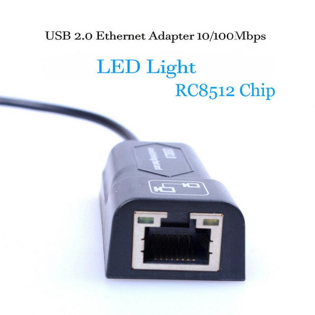 Network Adapter USB 2.0 to Ethernet 10/100Mbps Gigabit Ethernet Adapter