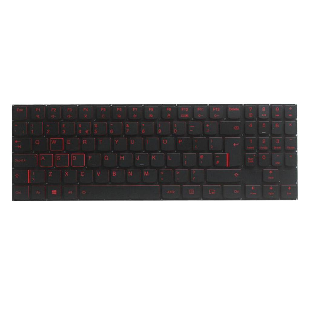 Laptop UK Layout Keyboard Red Backlit Fits For   Y520