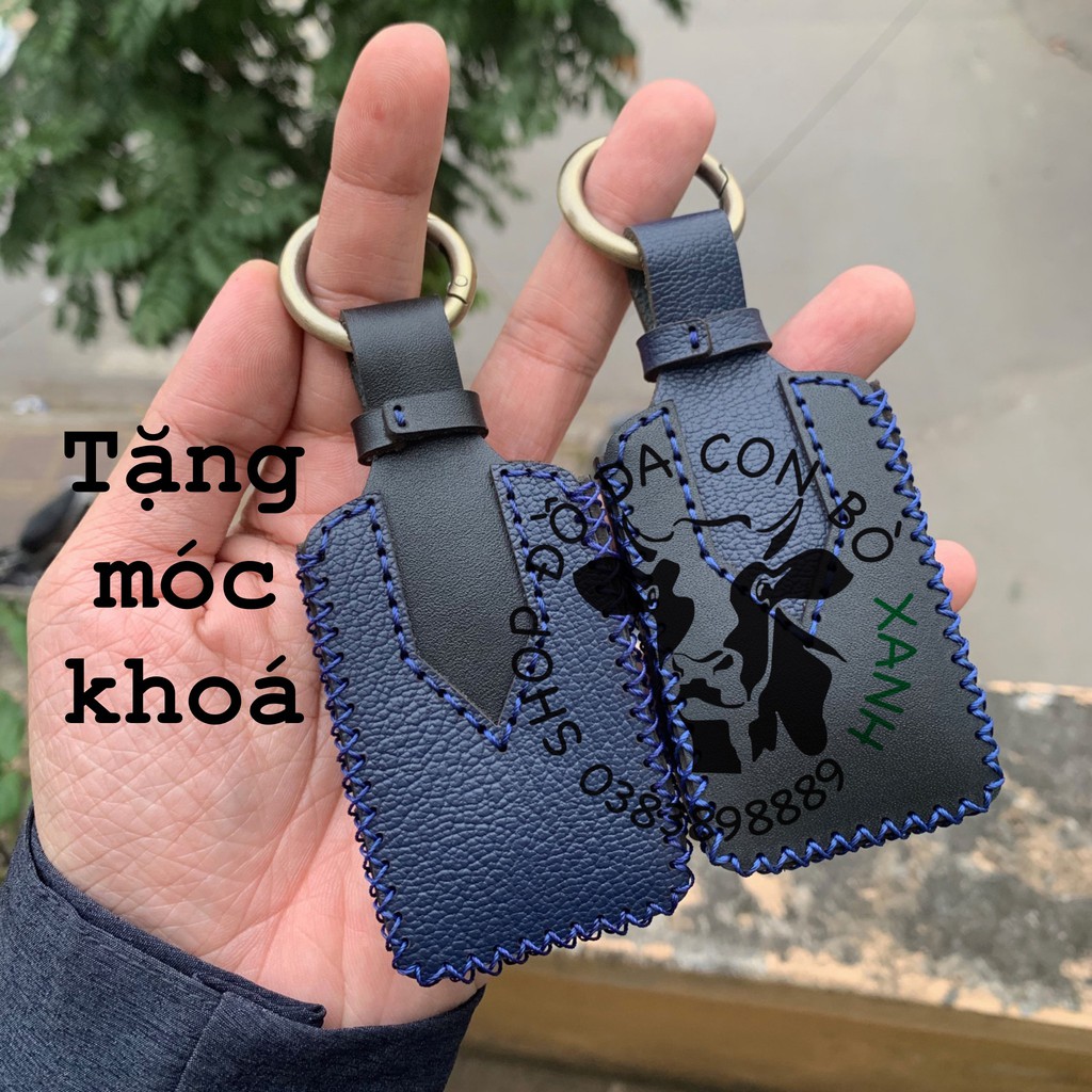 Bao Da dành cho Chìa Khóa Volvo XC90, XC60, XC40, V90, S90, S60 mẫu cavat handmade da thật 002