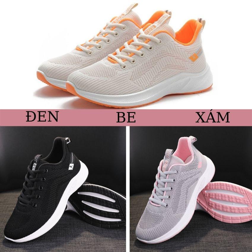 Giày Thể Thao Nữ Sneaker Siêu Nhẹ Chống trượt Mang Đi Làm,Chạy Bộ,Tập gym,Chơi Thể Thao SUNO GTTN14