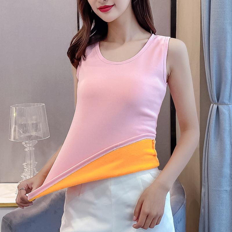 2XL Plus Cashmere Mùa Xuân Nhung Ấm Nhiệt Quần Áo Nữ Mùa Đông Intim Quần Lót Bình Giữ Nhiệt Cao Cấp Áo Ngực Không Nữ