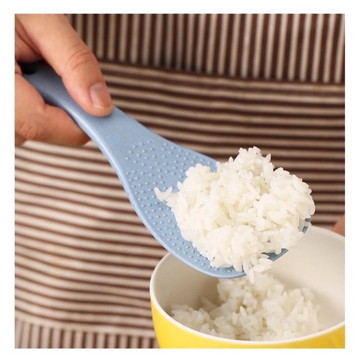 Vá múc cơm nhựa lúa mạch chống dính chịu nhiệt cao có lỗ treo nhiều màu- Muỗng xới cơm muôi múc cơm lúa mạch