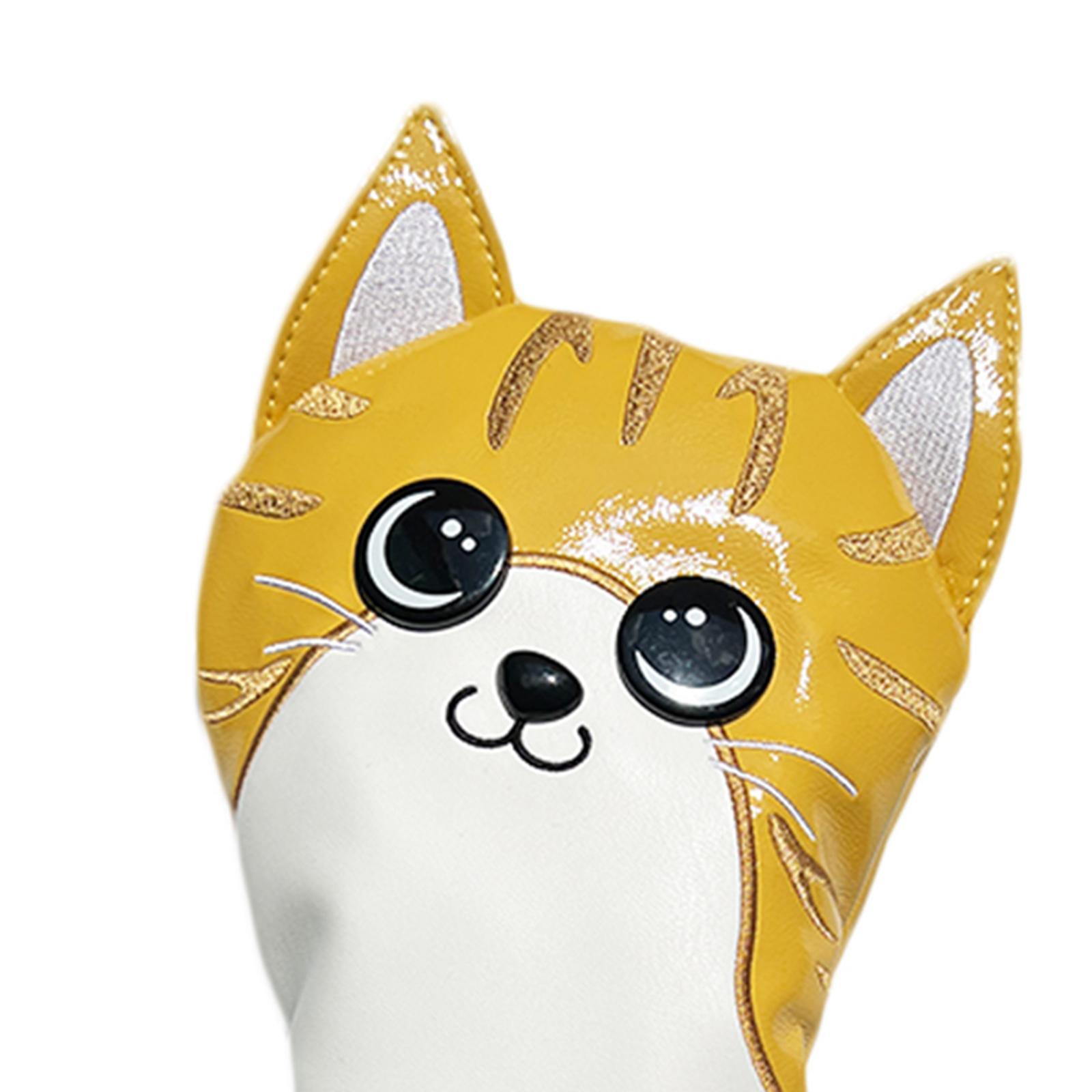 Club Head Cover Protection Sleeve Golf Wood Headcover PU Leather Travel Transport