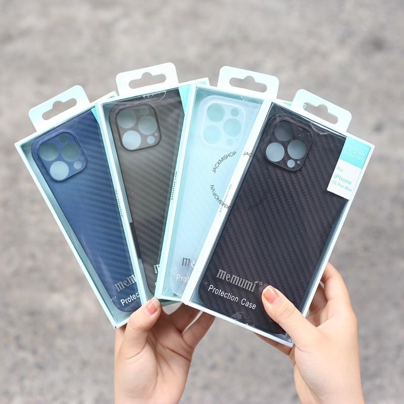 Ốp lưng MEMUMI Carbon siêu mỏng chỉ 0.3mm dành cho iphone-hàng chính hãng