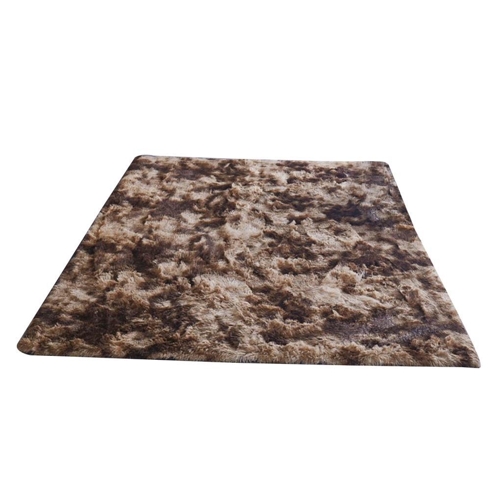 Soft Room Floor Mat Carpet Bedroom Beside Area Rug Grey