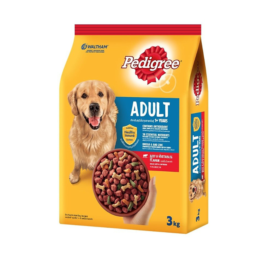 Đồ Ăn Cho Chó Vị Thịt Bò Và Rau Củ Pedigree (3Kg)