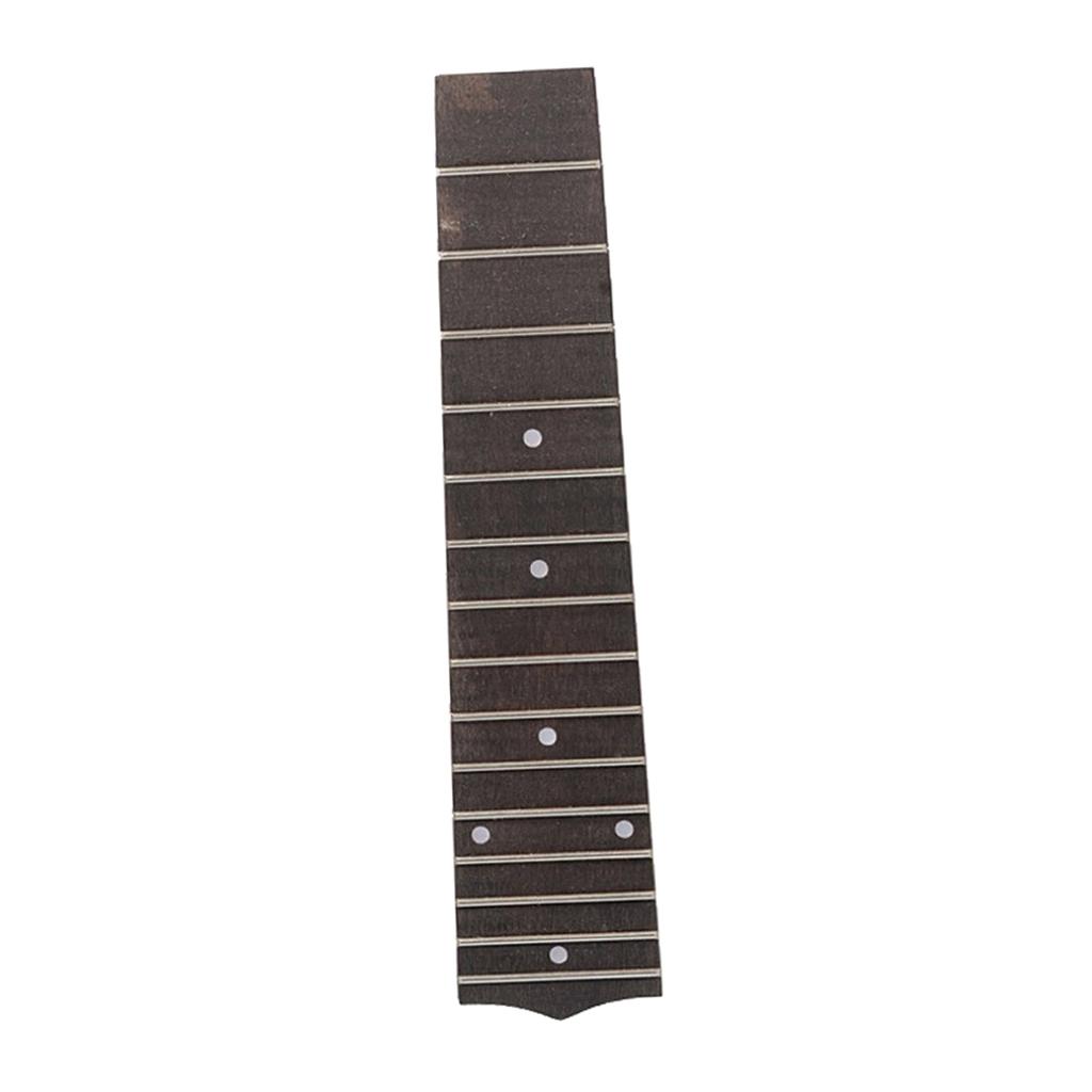 Sunnimix Đàn Ukulele 15 Giải Tầng Ván Trượt Ngón Tay Fretboard Dụng Cụ Âm Nhạc Phần Trắng Điểm 215X35X48 Mm