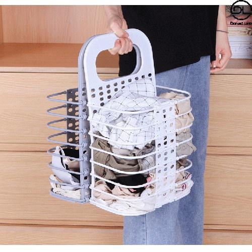 Giỏ Nhựa Đựng Quần Áo Đựng Đồ Đi Giặt Treo Tường Xếp Quần Áo VN3379 - HA23