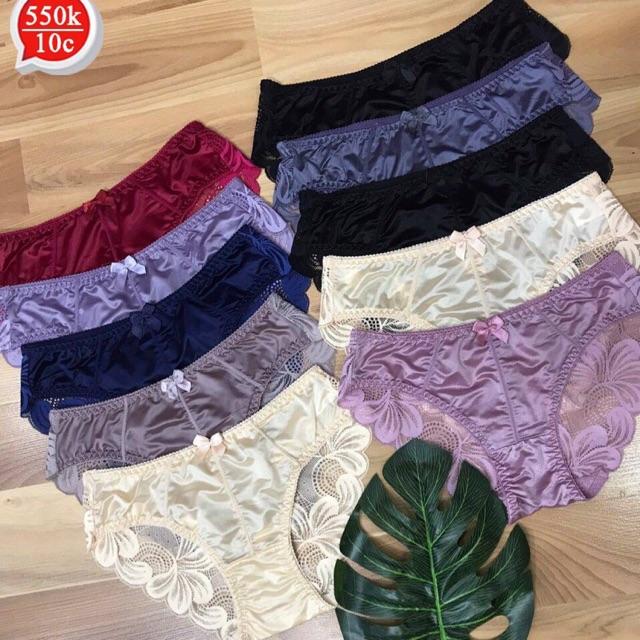QUẦN LÓT ĐÚC LỤA PHỐI REN CAO CẤP