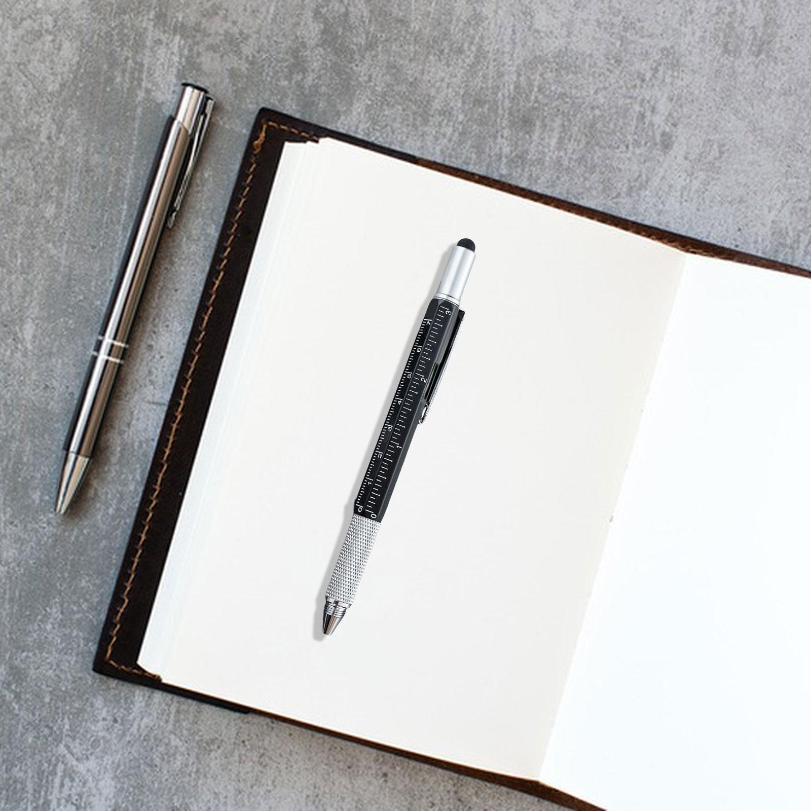 Multitool Pen Gift Pen for Men Level Gauge Touch Screen Stylus Ruler