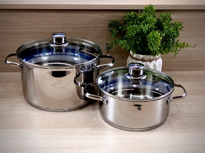 Bộ Nồi Đáy Từ WMF Saphir 4 Món Cookware Set Đáy 3 Lớp Nguyên Khối- 0725116380