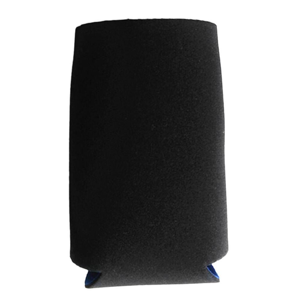 2 Pieces Classic Neoprene Insulated Beer Can Cooler Soda Sleeve Covers Wraps Black