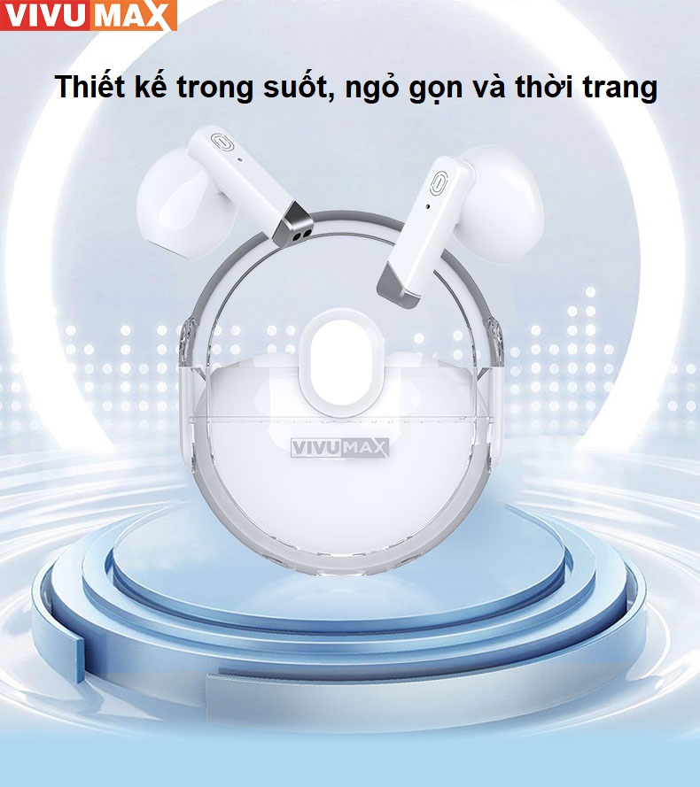 Tai nghe Bluetooth 5.3 cao cấp Vivumax VX10 - Hàng Chính Hãng