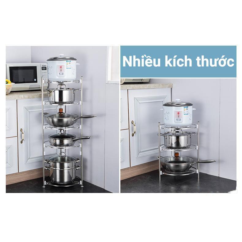 Giá Kệ Để Xoong Nồi Chất Liệu Inox 304 - MẪU MỚI 2021 CHẮC CHẮN BỀN BỈ CHỊU LỰC TỐT