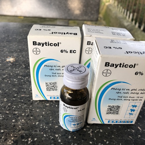 Bayticol 6% EC 10ml diệt ve, ghẻ hiệu quả cho chó mèo