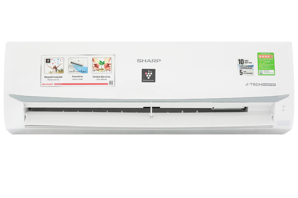 Máy lạnh Sharp Inverter 1.5 HP AH-XP13WMW Mẫu 2019 - Hàng Chính Hãng