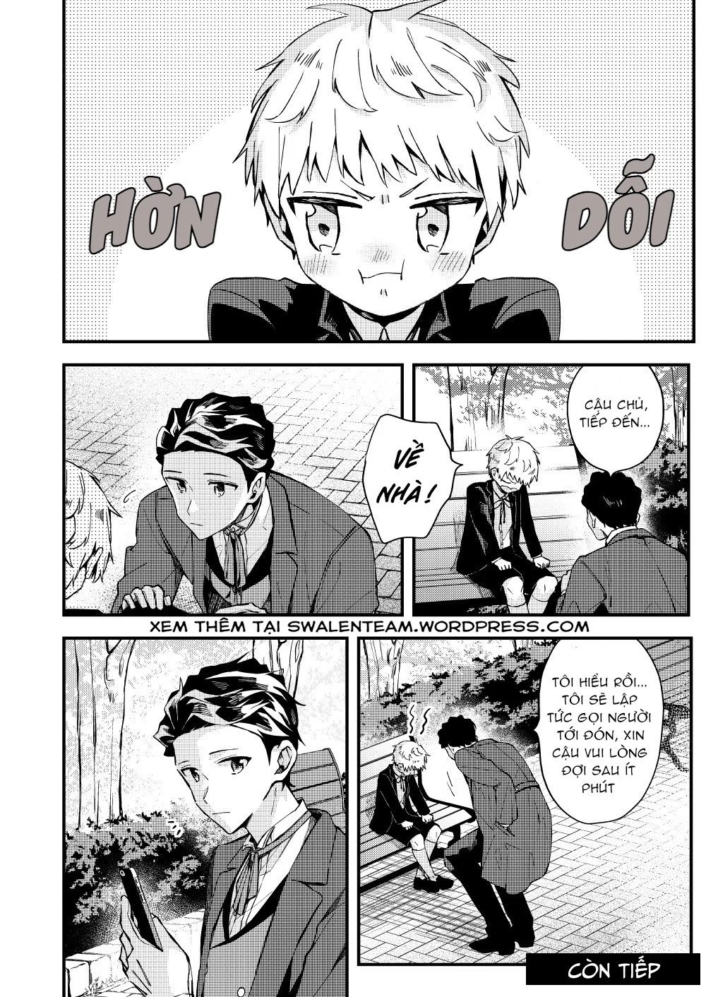 nhóc tóc vàng và chàng quản gia người nhật chapter 2.1 14