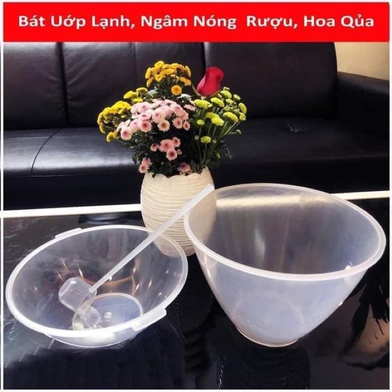 Bộ bát ướp riệu, ướp lạnh trái cây tặng kèm theo gáo múc riệu