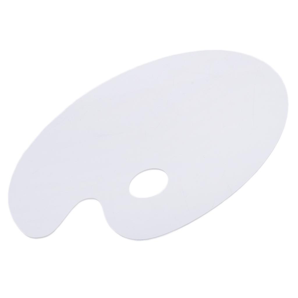 4xOval Clear Acrylic Paint Tray Palette for Watercolor Oil Acrylic Paint Art