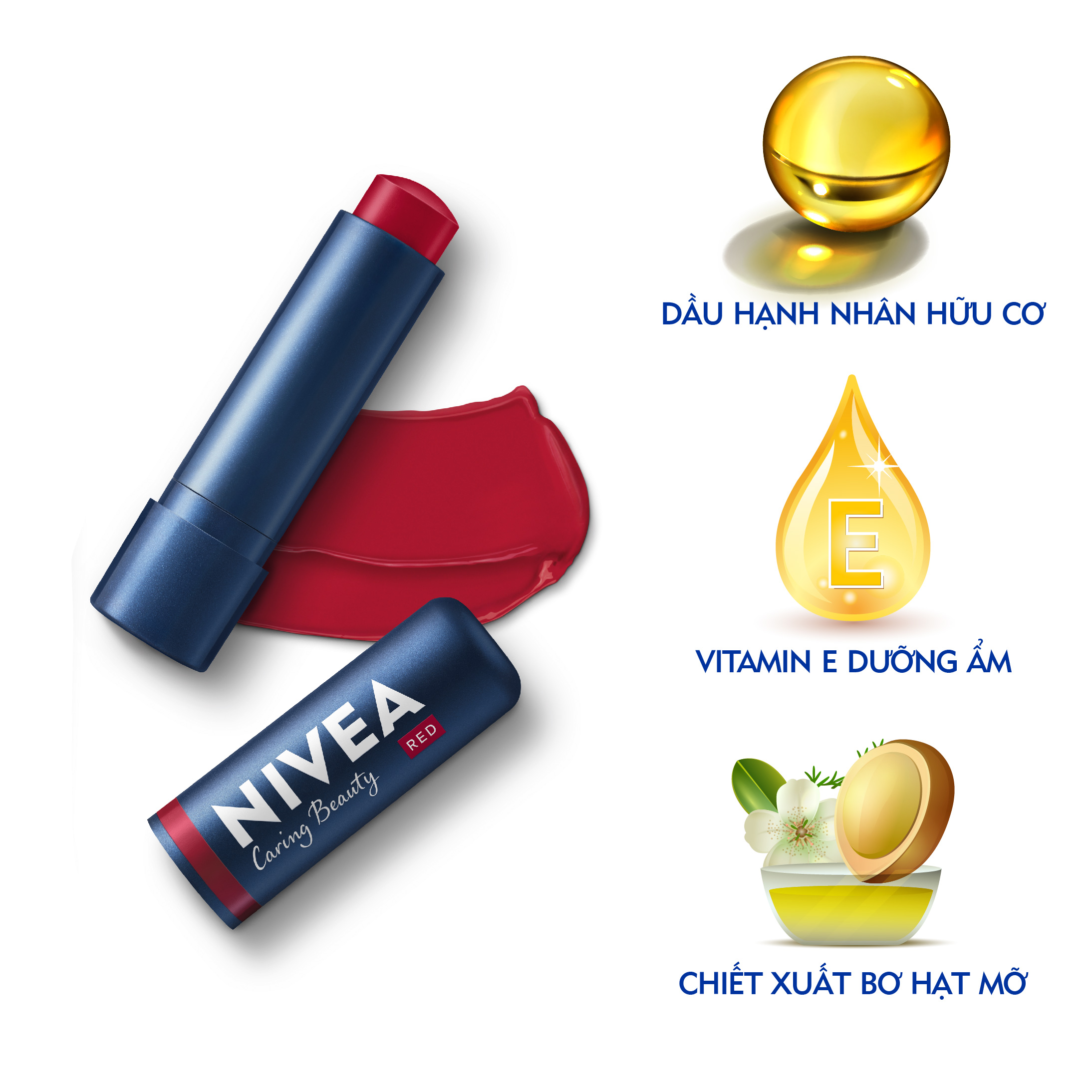 Son Dưỡng Môi NIVEA Caring Color Có Màu