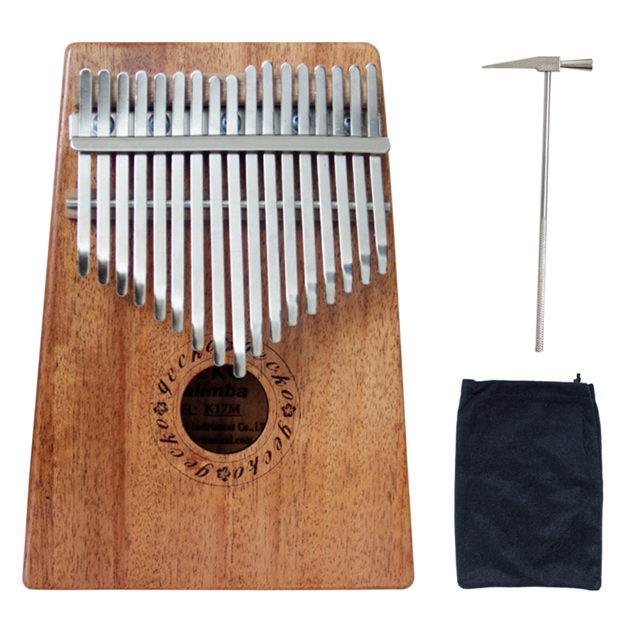 Đàn Kalimba Gecko 17 Phím Gỗ Mahogany K17M Kèm Kèn Kazoo