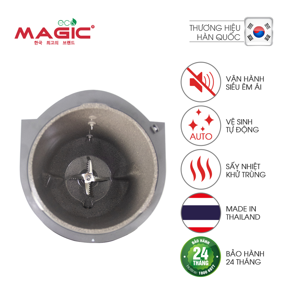 Máy Làm Sữa Hạt Đa Năng Tự Động Rửa Magic Eco AC -140 - Hàng chính hãng