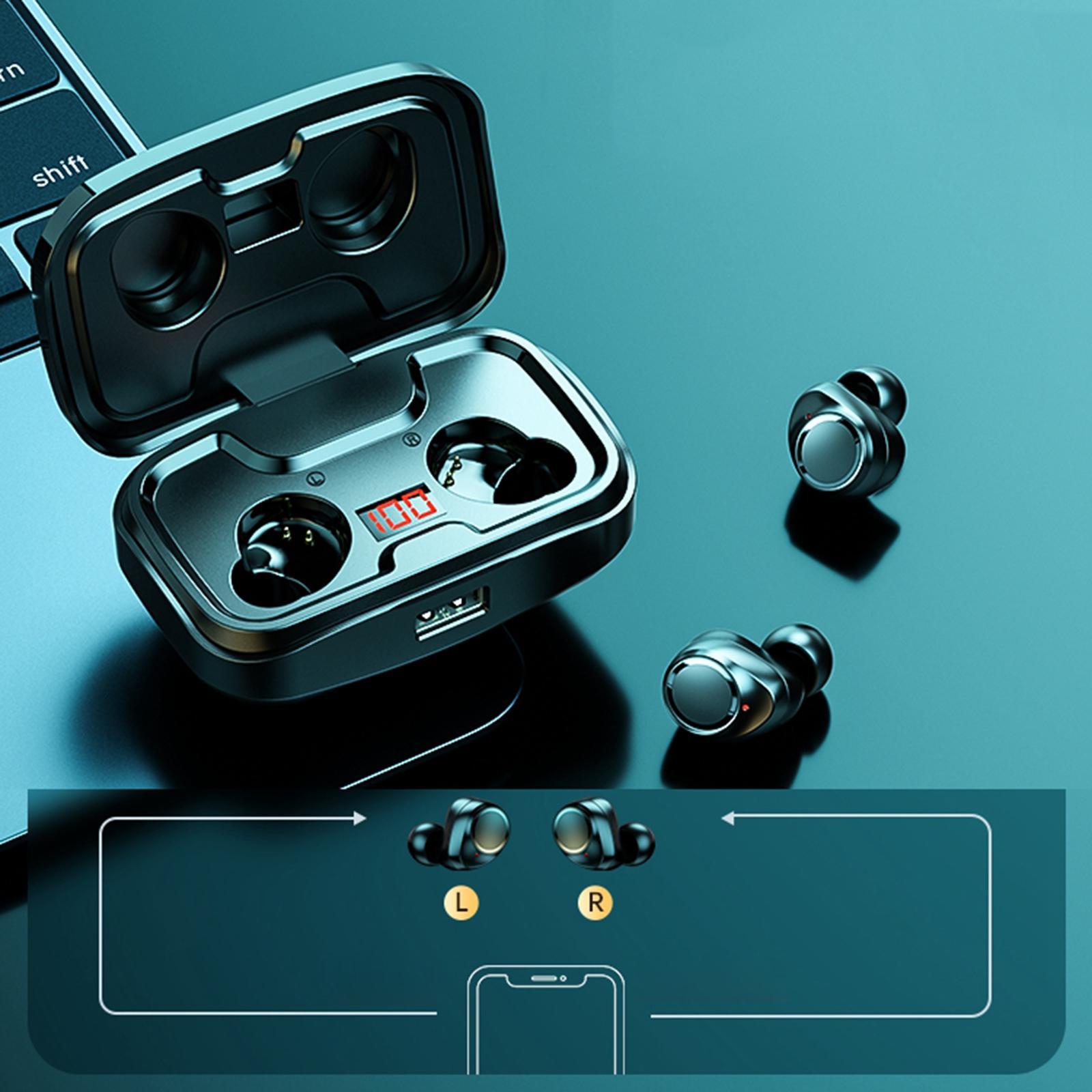 Sports Waterproof Bluetooth 5.0  Stereo Headphone Headsets Earphones 3500mAh Universal Compatibility