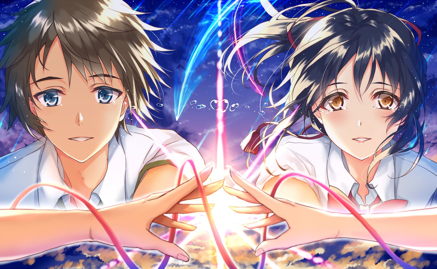 Poster 8 tấm A4 Kimi No Na Wa Your Name anime tranh treo album ảnh in hình đẹp (MẪU GIAO NGẪU NHIÊN)