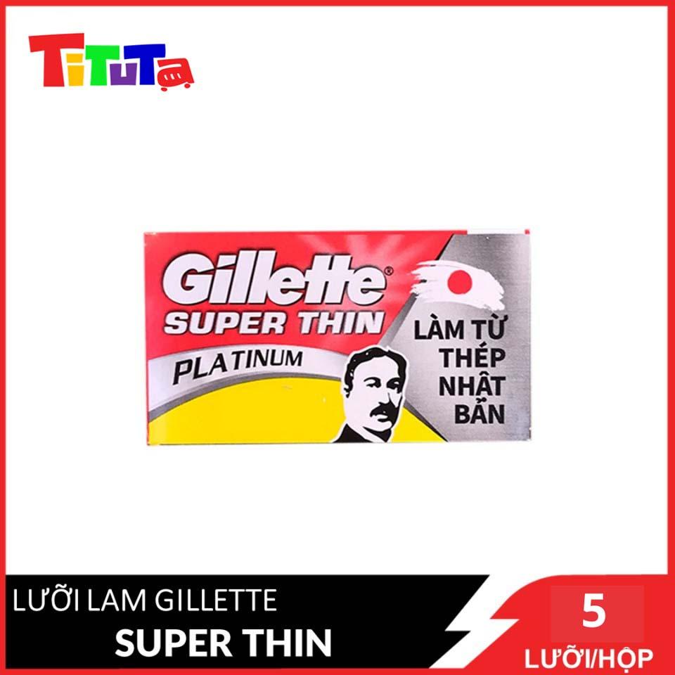 Hộp 5 Cái Lưỡi Lam Gillette Super Thin