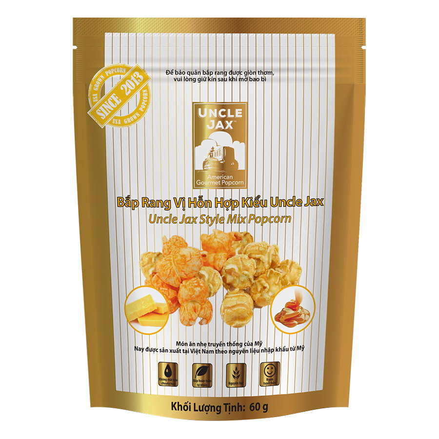 Bắp Rang Uncle Jax Vị Hỗn Hợp (60g)