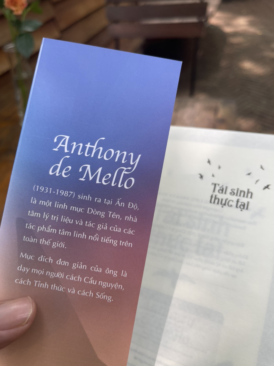 TÁI SINH THỰC TẠI – Anthony De Mello – Tùng dịch  - Thái Hà - NXB Thế Giới