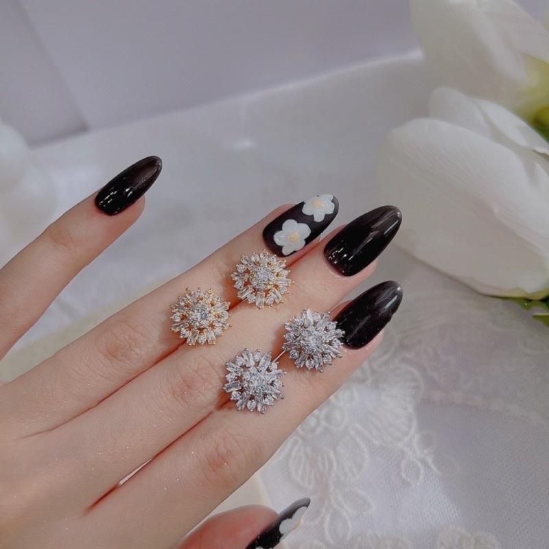 Bông tai hoa bagguet siêu sáng đi tiệc