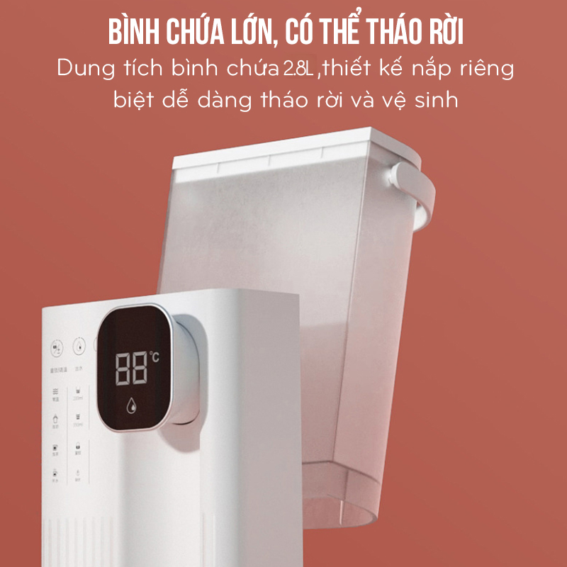 Máy Đun Nước Nóng Để Bàn Bình Thủy Điện Đun Nước Pha Sữa Pha Trà Làm Nóng Siêu Tốc Dung Tích 3L Bình Chứa Kháng Khuẩn