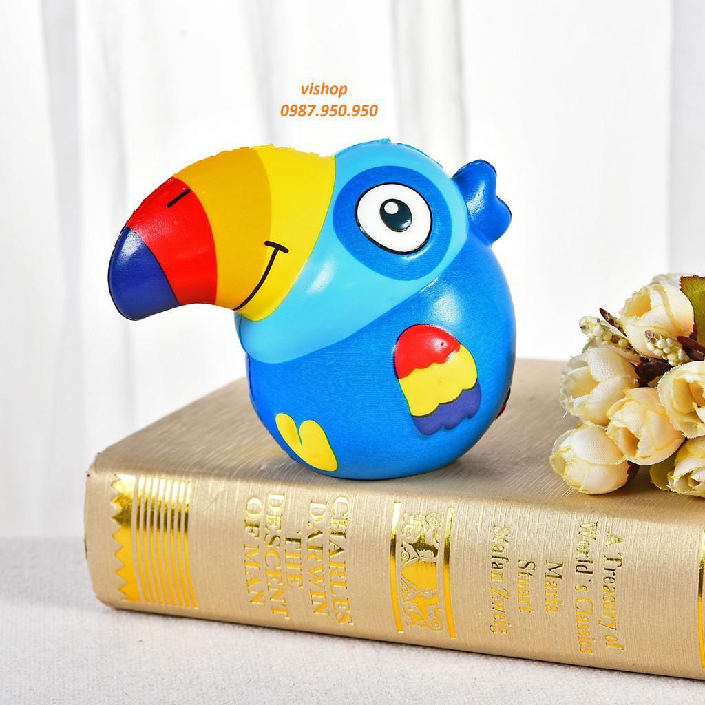 Squishy con vẹt nhiều màu sắc Siêu rẻ
